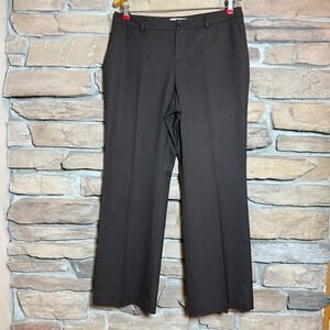 Coldwater Creek Natural Fit Women's Pants Size P8 Dark Brown Polyester Blend